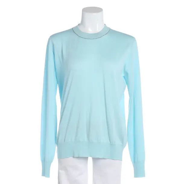 Long Sleeve Shirt, in Blue, Wool, Bottega Veneta