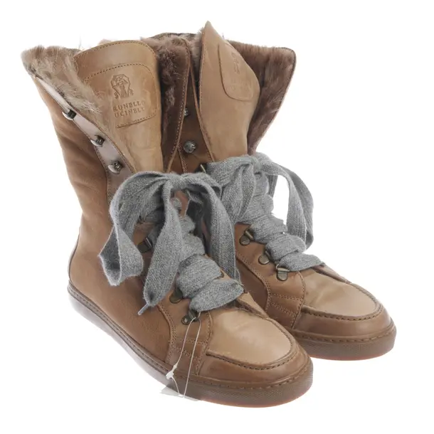 Boots, in Braun, Brunello Cucinelli