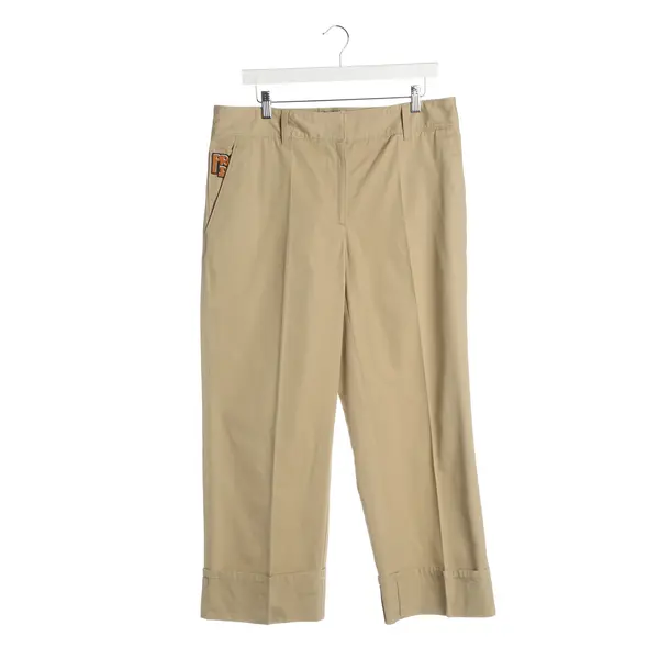 Pants, in Beige, Cotton, Prada