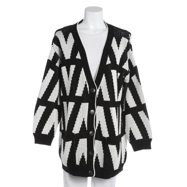 Cardigan, in Black, Cotton, Valentino