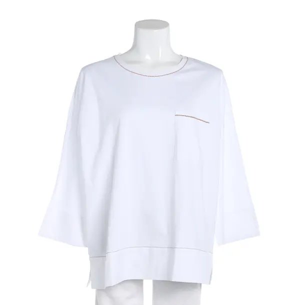 Shirt, in White, Cotton, Peserico