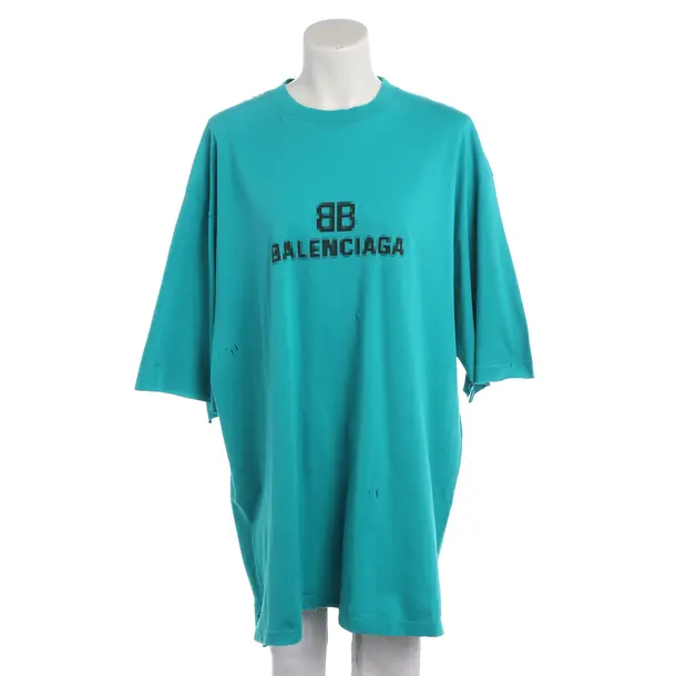 Shirt, in Green, Cotton, Balenciaga