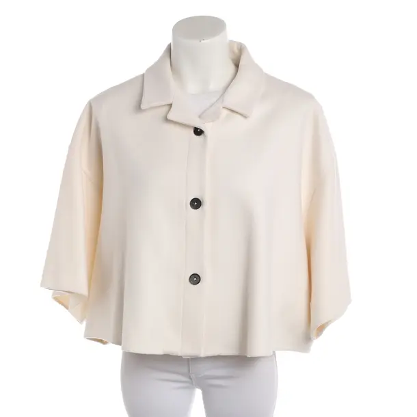 Mid-Season Jacket, in White, Cashmere, Jil Sander