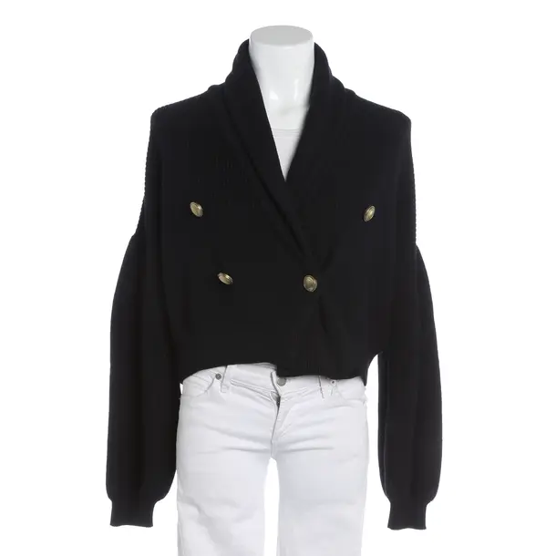 Cardigan, in Black, Cotton, Brunello Cucinelli