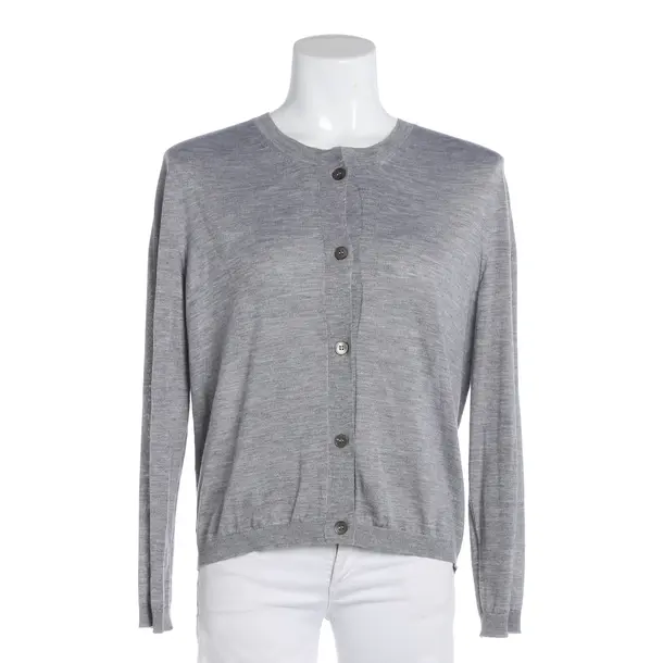 Cardigan, in Light Gray, Cashmere, Jil Sander