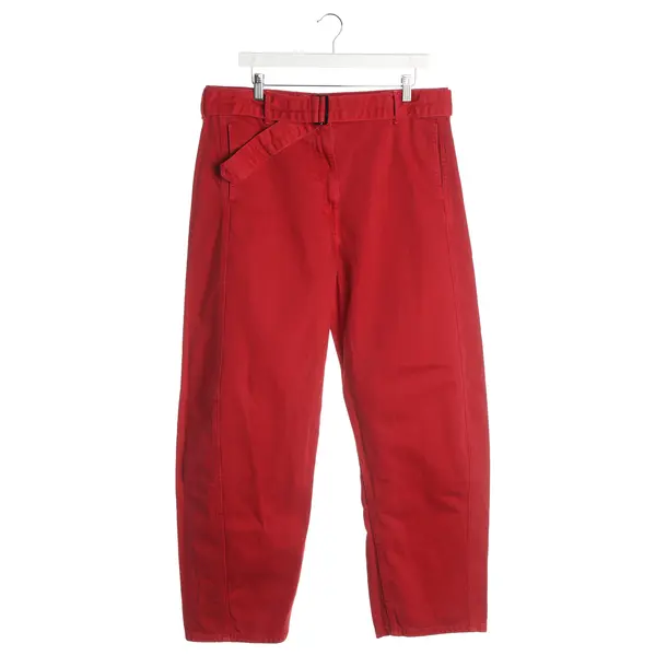 Straight Fit Jeans, in Red, Cotton, Magda Butrym