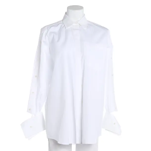 Blouse, in White, Cotton, Valentino