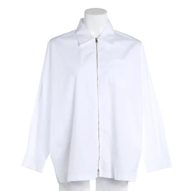 Blouse, in White, Cotton, Prada
