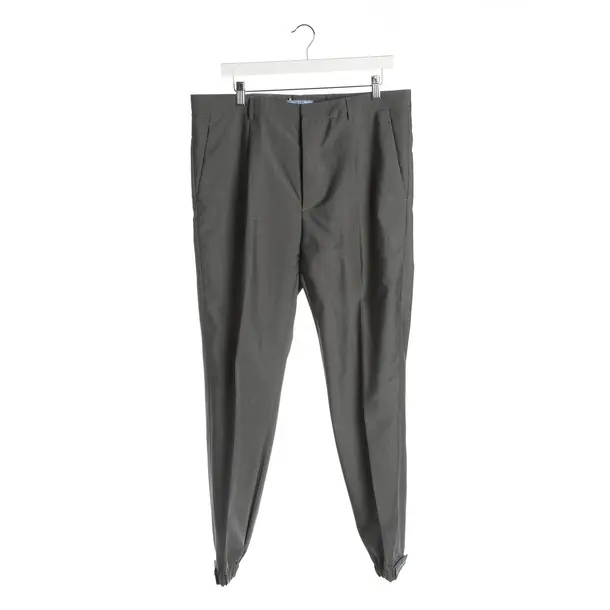 Pants, in Gray, Wool, Prada