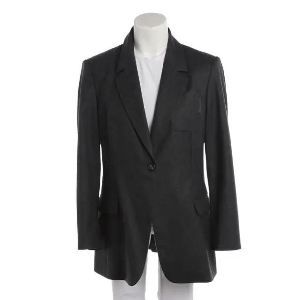 Blazer, in Gray, Wool, Brunello Cucinelli