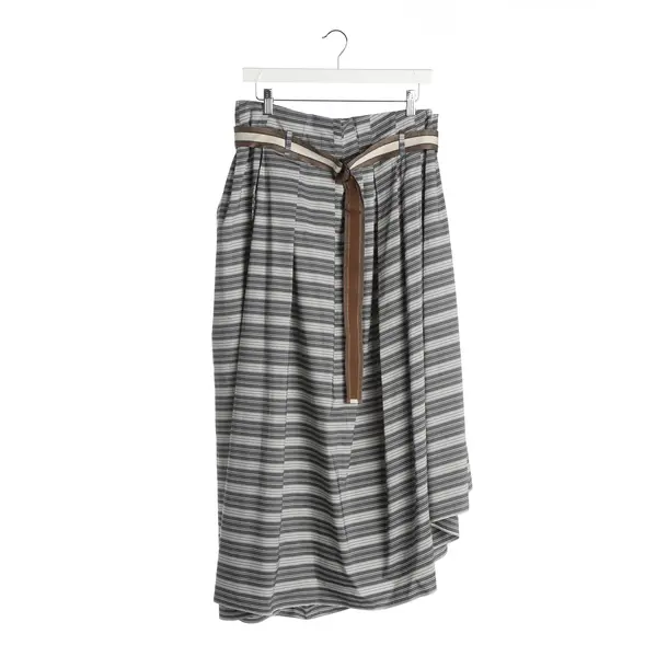 Skirt, in Gray, Cotton, Brunello Cucinelli