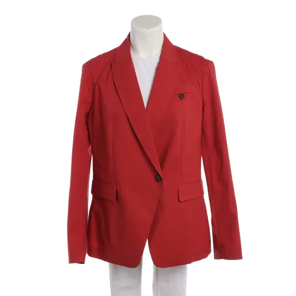 Blazer, in Red, Cotton, Brunello Cucinelli