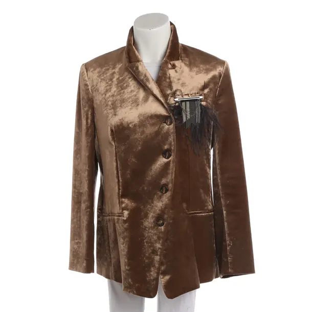 Blazer, in Brown, Cotton, Brunello Cucinelli