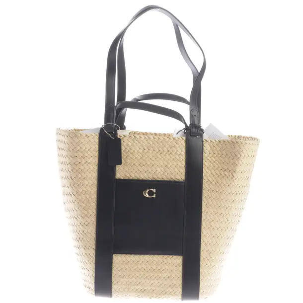 Shopper, in Hellbraun, Stroh, Coach