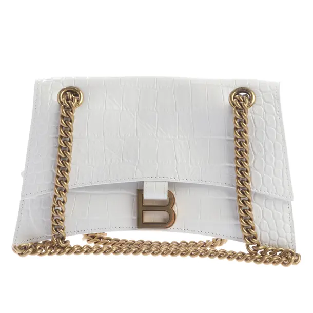 Schultertasche, in Weiß, Leder, Balenciaga