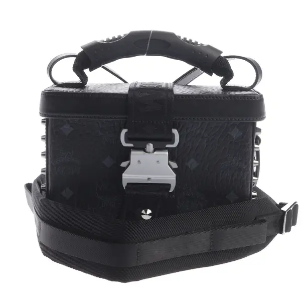 Schultertasche, in Schwarz, Leder, MCM