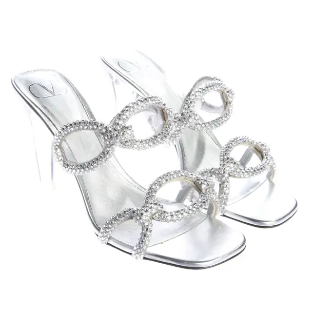 Sandaletten, in Silber, Valentino