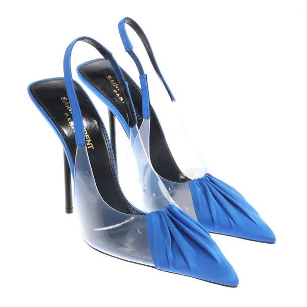 Slingbacks, in Blue, Saint Laurent