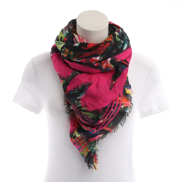 Shawl, in Multicolored, Cotton, Alexander McQueen