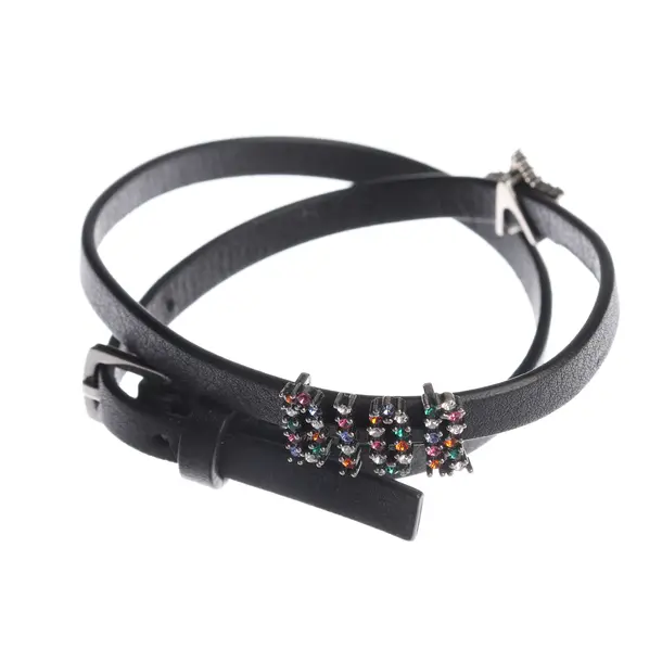 Armband, in Schwarz, Leder, Dior