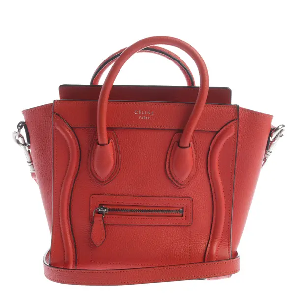 Handtasche, in Rot, Leder, Céline