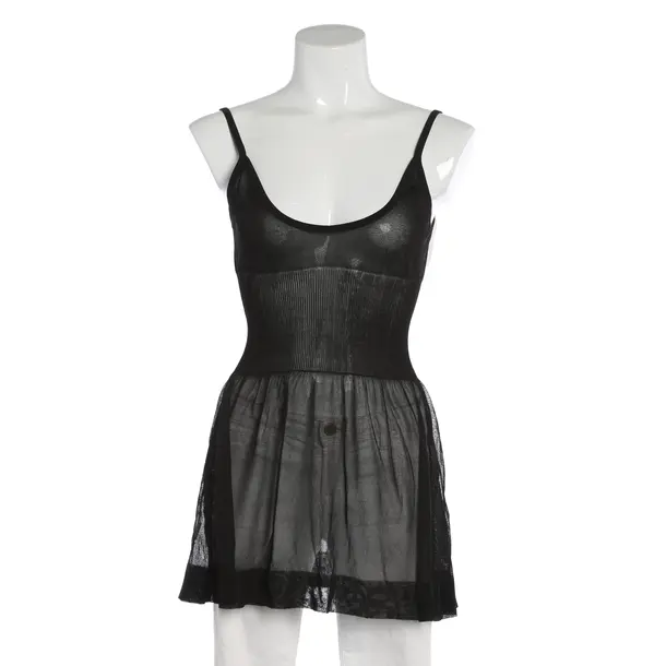 Top, in Black, Silk, Alaia