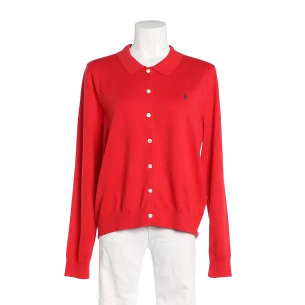 Cardigan, in Red, Cotton, Polo Ralph Lauren