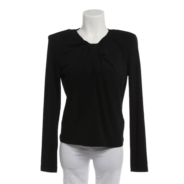 Long Sleeve Shirt, in Black, Viscose, Anine Bing