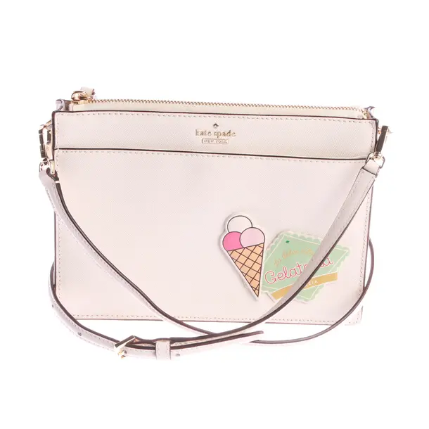 Schultertasche, in Cream, Leder, Kate Spade New York