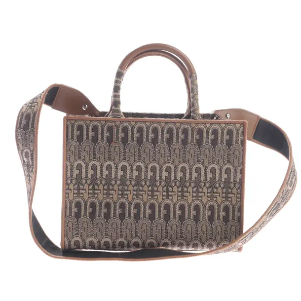 Handtasche, in Hellbraun, Baumwolle, Furla