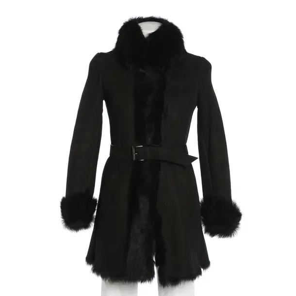 Lederjacke, in Schwarz, Leder, Prada