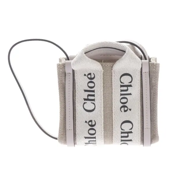 Schultertasche, in Mehrfarbig, Leinen, Chloé