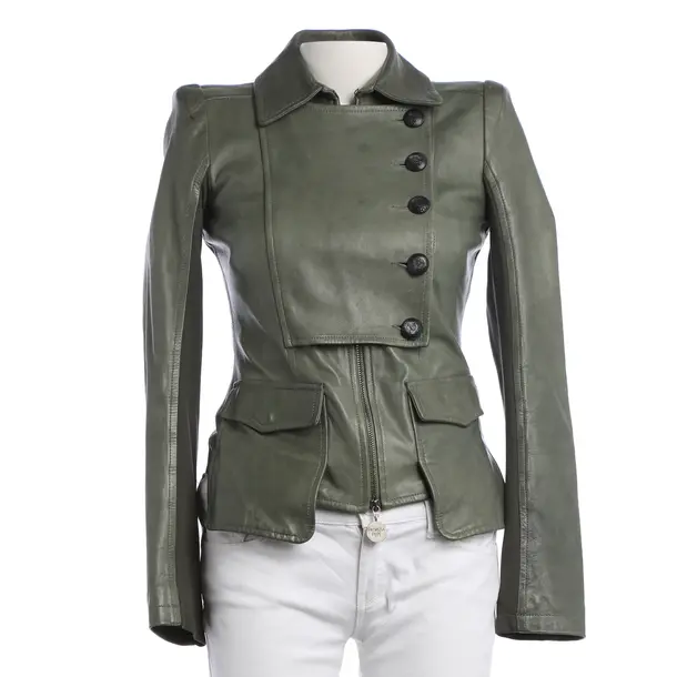 Giacca in pelle, in Verde oliva, Pelle, Patrizia Pepe