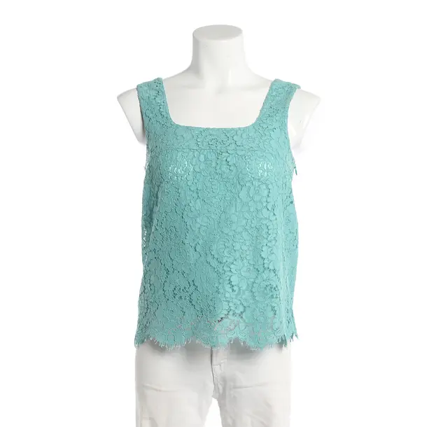 Top, in Turquoise, Cotton, Chanel