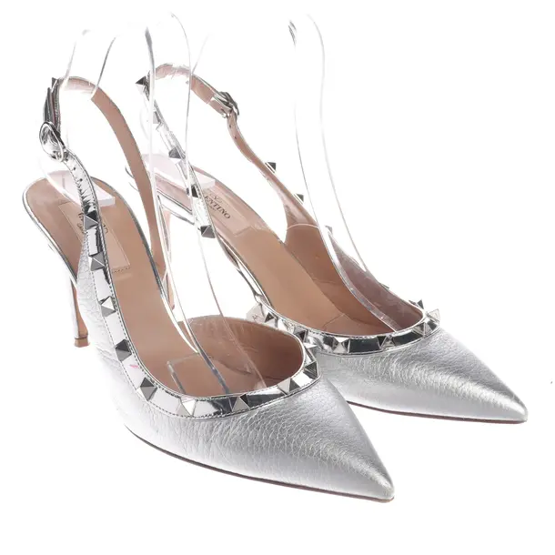 Sandali, in argento, Valentino