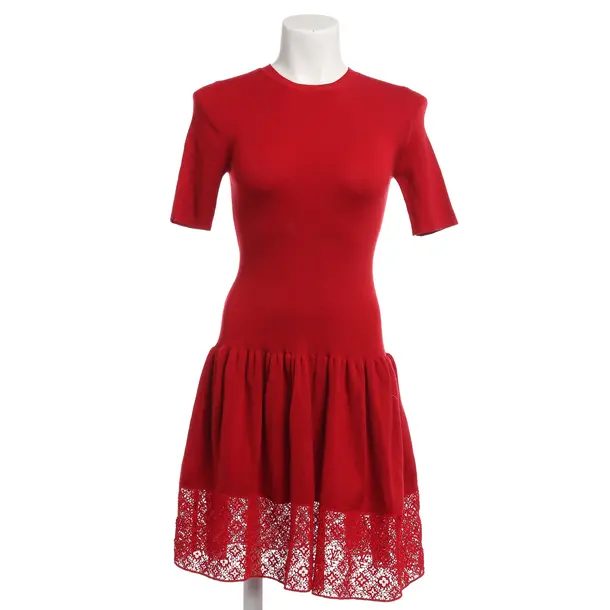 Dress, in Red, Wool, Louis Vuitton