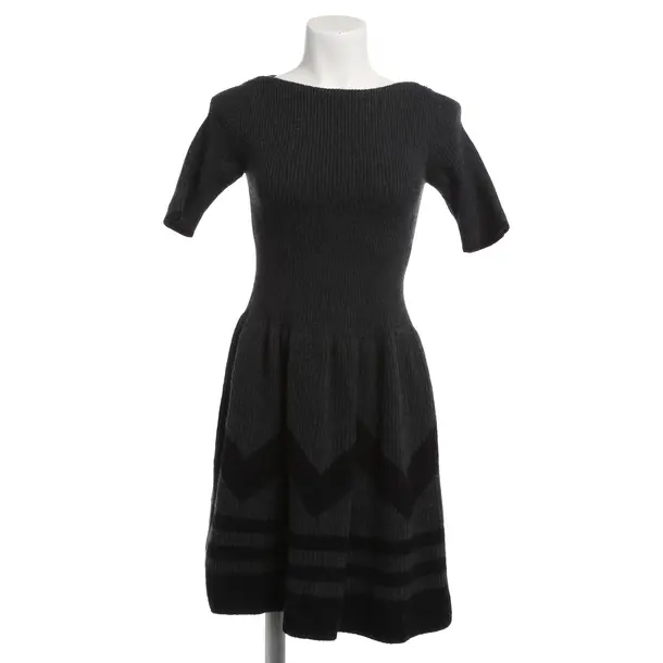 Kleid, in Dunkelgrau, Wolle, Louis Vuitton