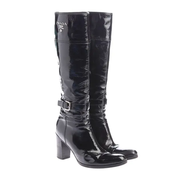 Stiefel, in Schwarz, Prada