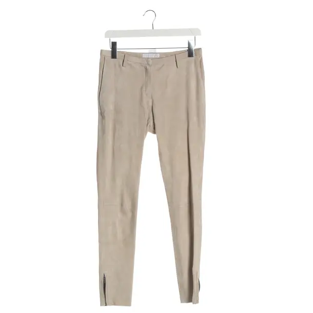 Pants, in Beige, Leather, Fabiana Filippi