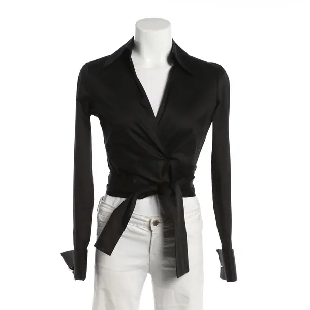 Camicetta, in Nero, Cotone, Elisabetta Franchi