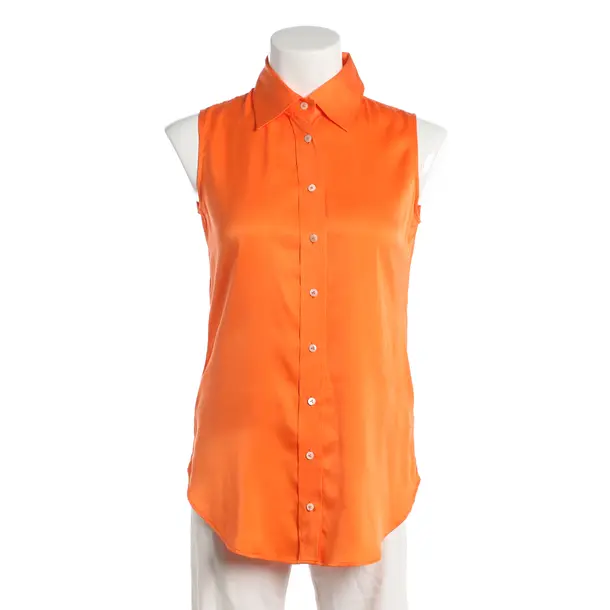 Blouse, in Orange, Silk, Van Laack