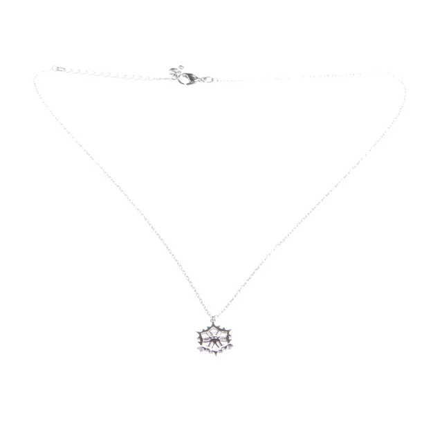 Halskette, in Silber, Metall (metallisch, metallisiert), Swarovski