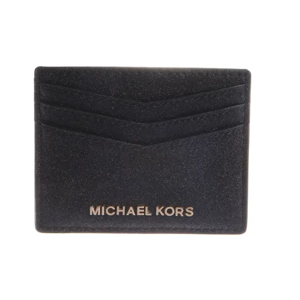 Card Holder, in Black, Polyamide, Michael Kors
