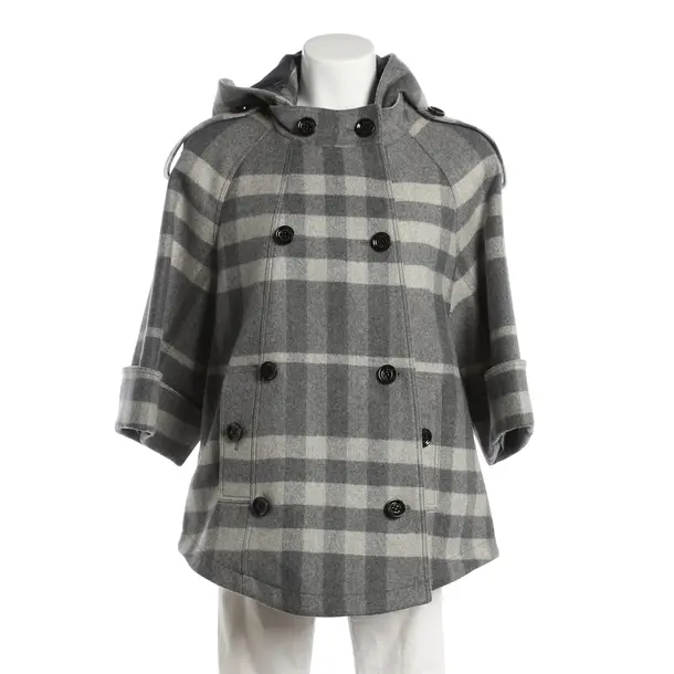Mid-Season Coat, in Gray, Wool, Burberry London
