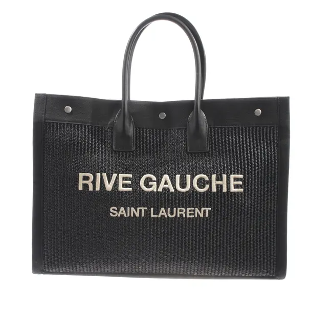 Shopper Bag, in Black, Cotton, Saint Laurent