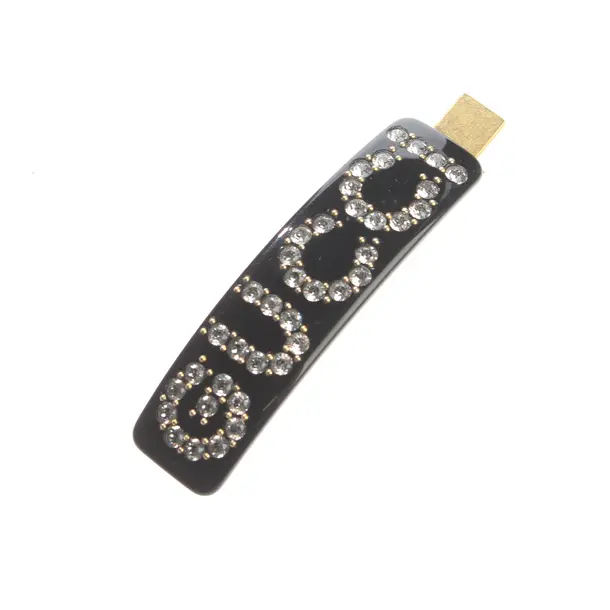 Hair Clip, in Black, Metal (metallic, metallised), Gucci