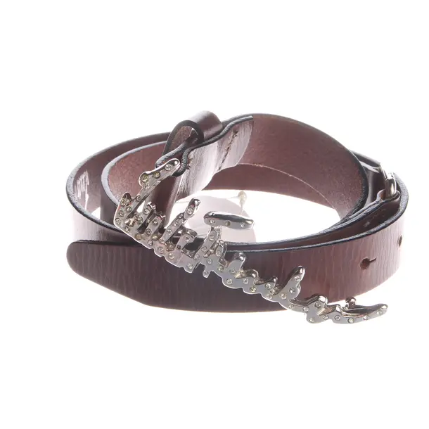 Belt, in Dark Brown, Leather, Luis Trenker