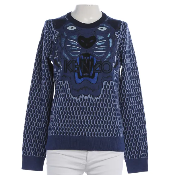 Wool Jumper, in Blue, Wool, Kenzo