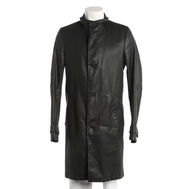 Overcoat, in Black, Cotton, Drykorn