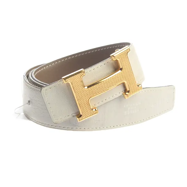 Gürtel, in Beige, Leder, Hermès